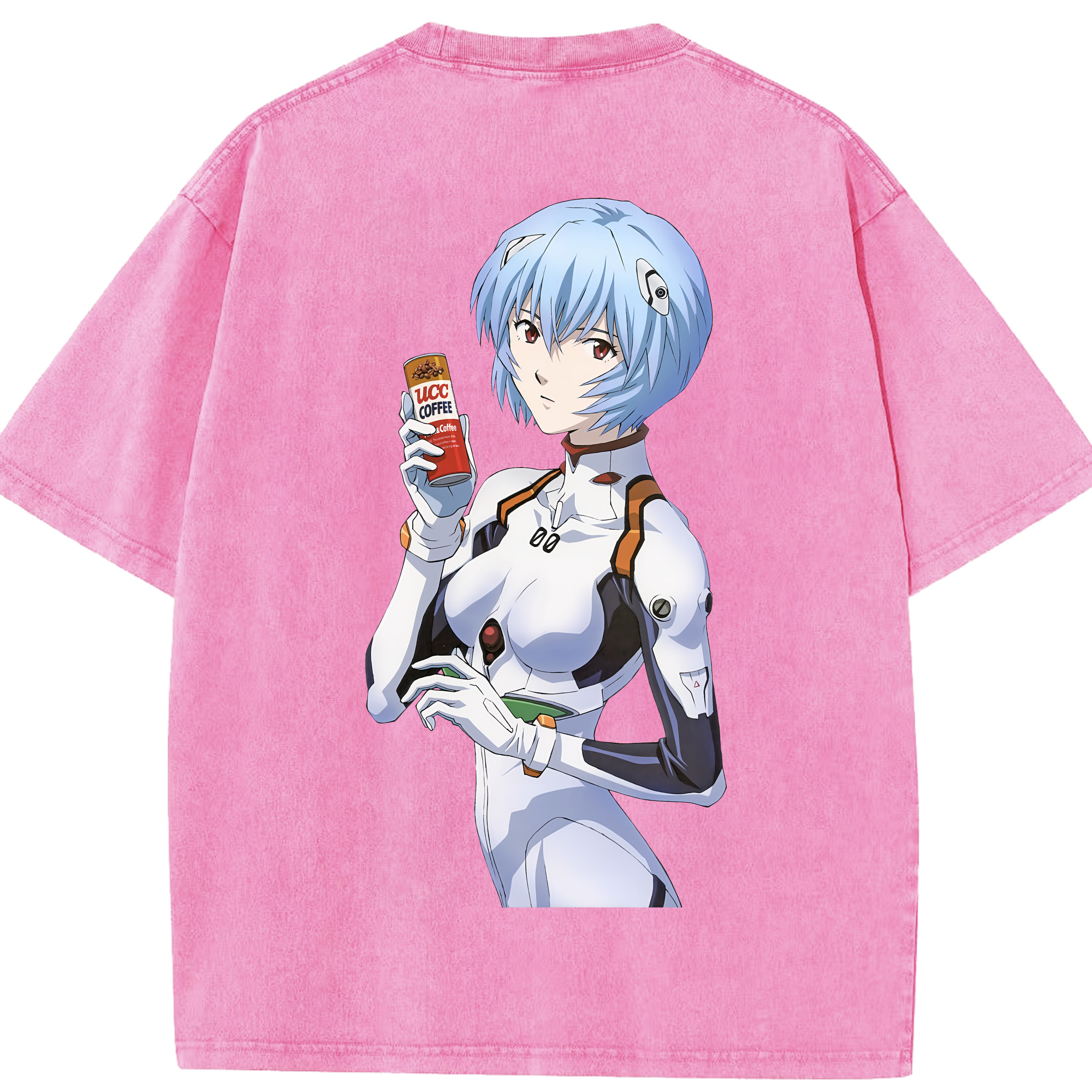 （画像用） EVA 新世紀エヴァンゲリオン 綿100% ヴィンテージ風 半袖Tシャツ（背面プリント）